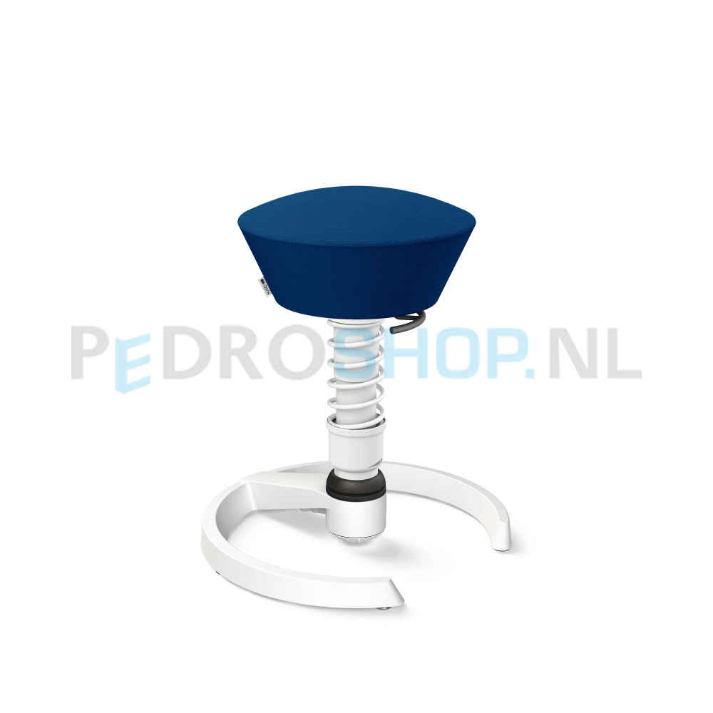 Aeris Swopper wit frame, wolmix, blauw