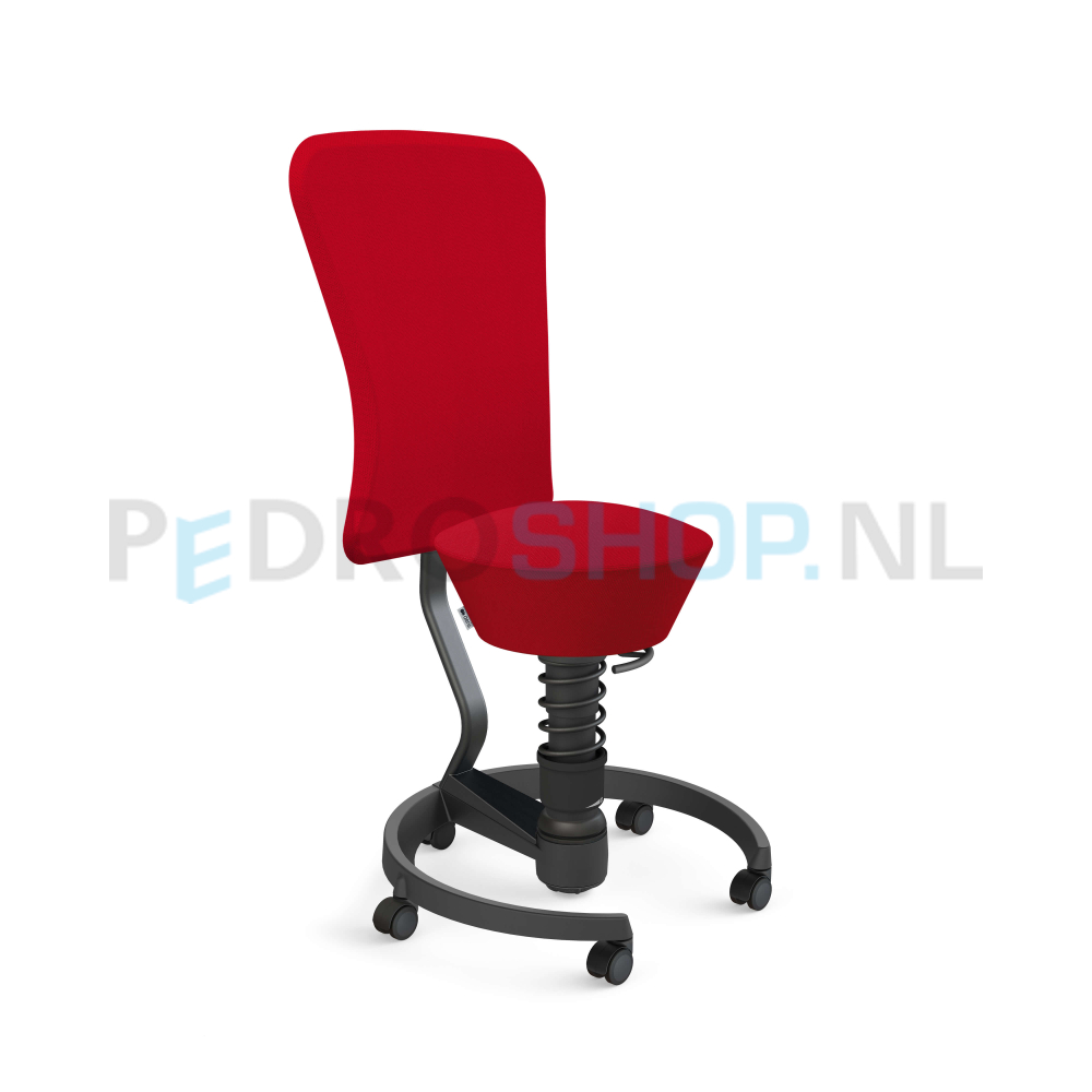 Aeris Swopper Work zwart frame, wolmix, rood