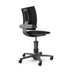 Aeris 3Dee bureaustoel zwart frame, trevira, zwart